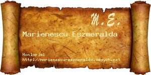 Marienescu Eszmeralda névjegykártya